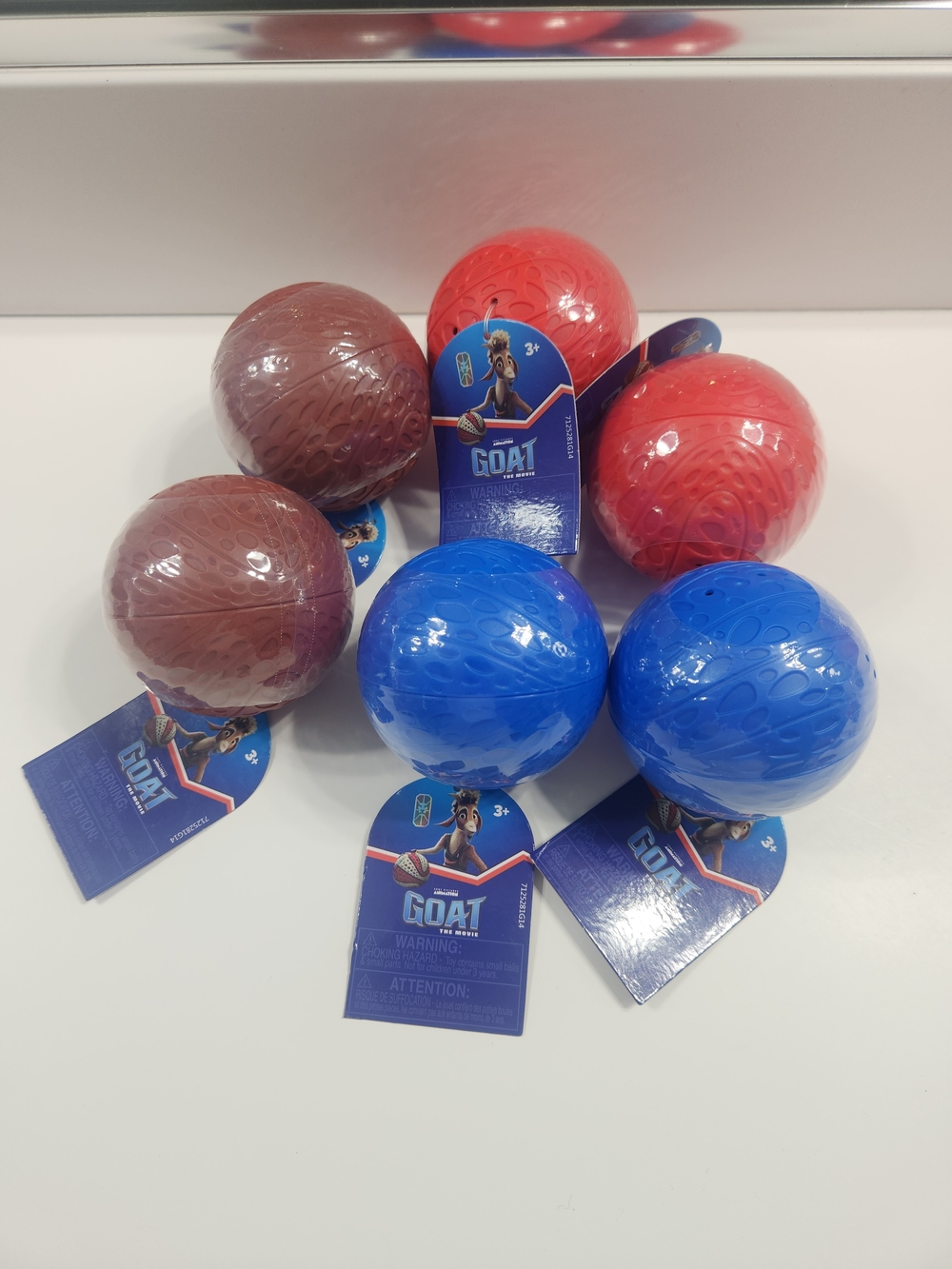 GOAT The Greatest Blue, Red & Brown Play Balls - Packable Kids Toy
